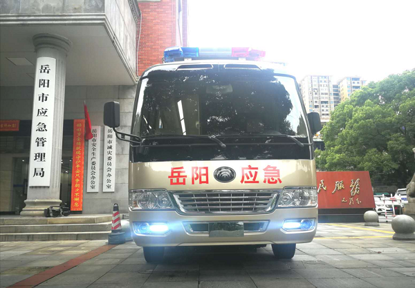 省应急管理厅下拨我市卫星通信应急指挥车应急指挥实现移动一体化